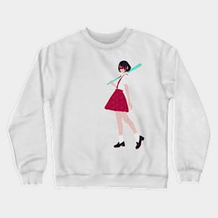 blind baseball girl Crewneck Sweatshirt